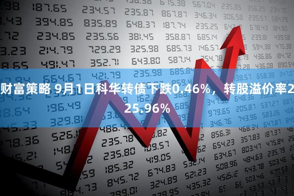 财富策略 9月1日科华转债下跌0.46%，转股溢价率225.96%